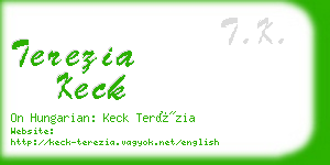 terezia keck business card